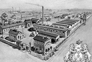 Piled: The factory A. Schoenicke und Co. in Danzig, 1900