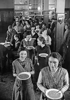 Soup: Factory canteen in Zwickau, 1935