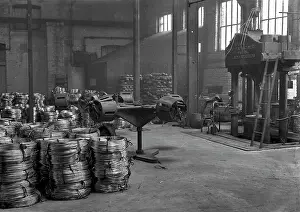 Wylie: Factory with coiled wire - WW1