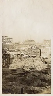 Foundations: Factory construction, Montreal, Quebec, Canada