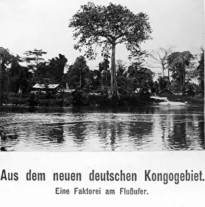 Historically: Factory in the German colony of Cameroon, 1912