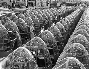Lcgr1312: Factory lights reflected in the noses of planes