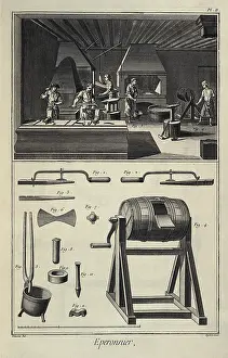 Metiers: Factory of spurs. Plate 2 for article Eperonnier