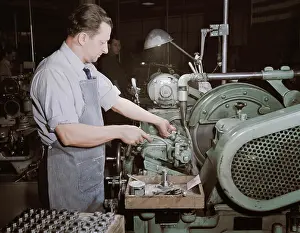 Grinding: Factory worker making spring collets to further