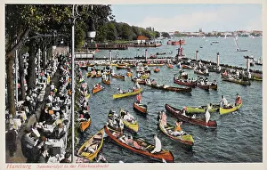 Rowboats: Fahrhaus bay on the Alster