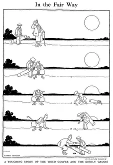 Caddie: In fair way by William Heath Robinson