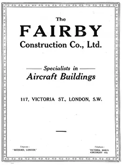 Fairby: Fairby Construction Co - Aircraft Buildings
