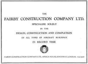Fairby: Fairby Construction Co Ltd - Aircraft Buildings