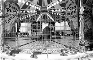 Civility: Fairground penny rolling game with attendant
