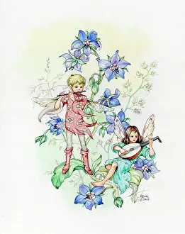 Fairies playing instruments
