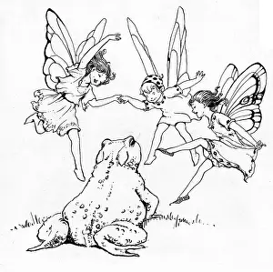Three fairies and a toad