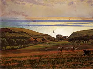 Mounds: Fairlight Downs, by Holman Hunt