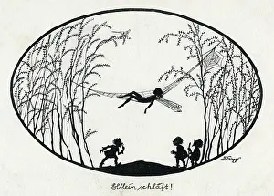 Hammock: A fairy asleep on a cobweb
