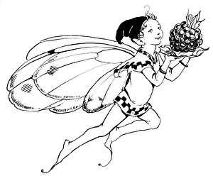 Blackberries: Fairy with a blackberry