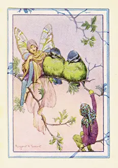 Sprite: A Fairy with Blue Tits