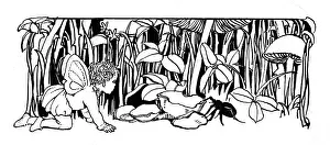 Crawl: Fairy looking at beetle