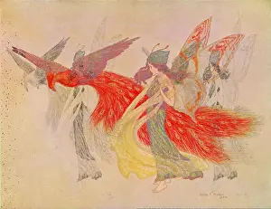 Firebird: Fairy and phoenix by Hilda Miller