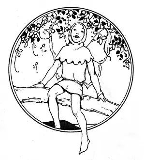Sprite: Fairy sitting on a branch singing