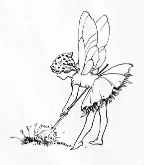 Pixies: Fairy sweeping with feather duster