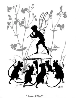 Fairyland: Fairy on toadstool with mice all around