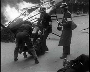 Fake Crashed and Burning German Plane In the