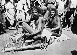 Nails: Fakir on a board filled with nails