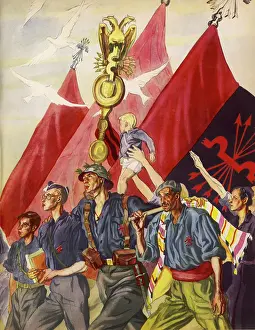 Falange: FALANGIST MARCH POSTER