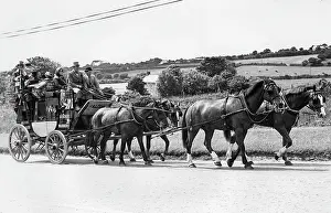 Blinkered: Falcon stagecoach at Wadebridge, Cornwall