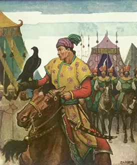 Robed: Falconer with Troops