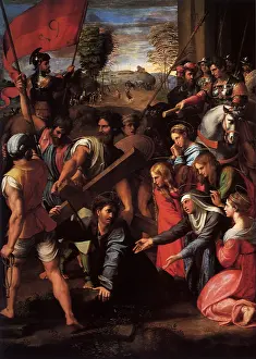 Kneels: The Fall on the Road to Calvary, by Raphael