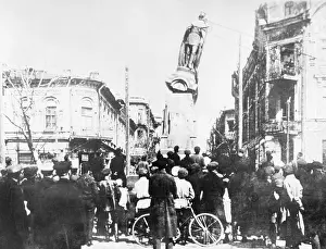 Overthrow: Fall of a tzar monument, 1917