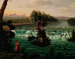 1847: Falls of Saint Anthony, Upper Mississippi, 1847, by Henry Le