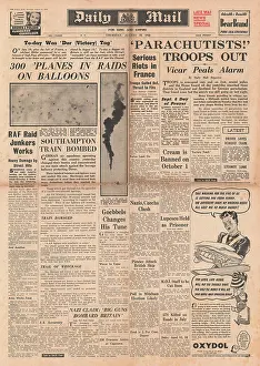 Paratroop: False Alarm of German Paratroop Invasion