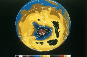 Nasa: False colour image of Antarctic ozone hole, 30