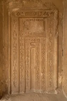 Burial Site: False door stele, Tomb, Saqqara, Egypt
