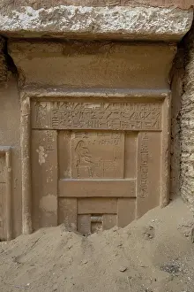 Burial Site: False door stele, Tomb, Saqqara, Egypt