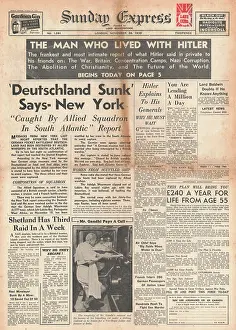 Falsely: False report that German warship Deutschland had sunk