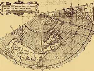 Verrazano: False representation of Sea of Verrazano, 1582