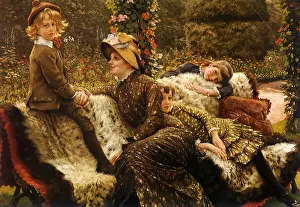 Shares: Family on Bench, by Tissot