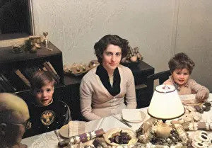 Napkins: Family Christmas Dinner - 1950s