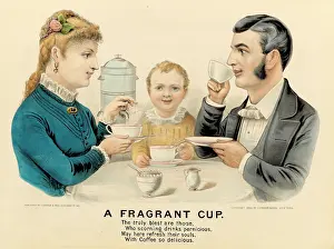 Truly: Family drinking coffee at breakfast