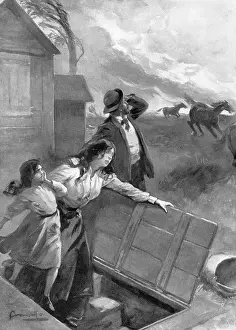Twister: Family flees from tornado, 1903