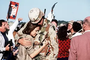82nd: Family and friends greet members of the ?