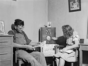 Caldwell: Family at FSA (Farm Security Administration) camp. Caldwell