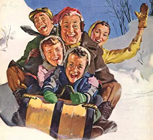Sledding: Family Fun on Sled