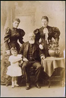 Grandchild: Family group photograph with four generations