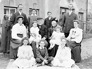 Generations: Family group of thirteen, Mid Wales
