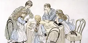 Properly: Family playing a game of cards