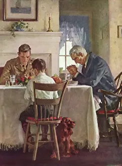 Pastimes: Family prays at the Dinner Table