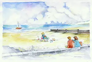 Endersby: Family at the seaside
